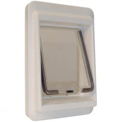 Brand new 🥰 Ideal Pet Products Pet Doors E-Cat Flap Small (25-lb or Less) Cream Plastic Pet Door ✔️