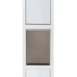 Best deal ๐ PetSafe Pet Doors Patio Panel Large (71- 90-lb) White Aluminum Sliding Pet Door ๐