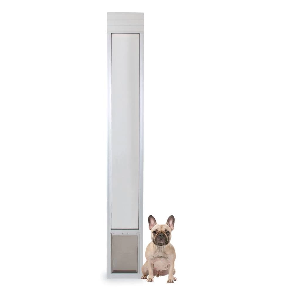 Top 10 🛒 PetSafe Pet Doors Patio panel Medium (26- 40-lb) Satin Aluminum Sliding Pet Door 👏