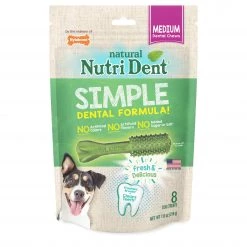Best Sale 🤩 Nylabone Pet Treats Nutri Dent Simple Dental Treats for 🐕 Dog Natural Flavor (7.6-oz) ⭐