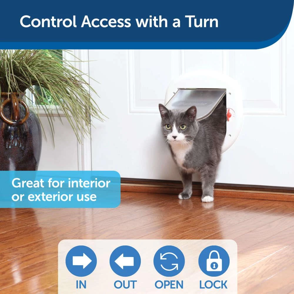 Discount ๐ PetSafe Pet Doors Cat flap Small (25-lb or Less) White Plastic Pet Door ๐ - Image 2