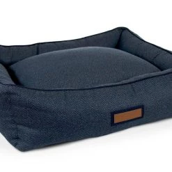 Best Pirce 🛒 The Houndry Pet Beds Navy Newfie Sunbrella Acrylic Fabric Rectangular 38-in x 25-in 🦮 Dog Bed (For Large) 🤩