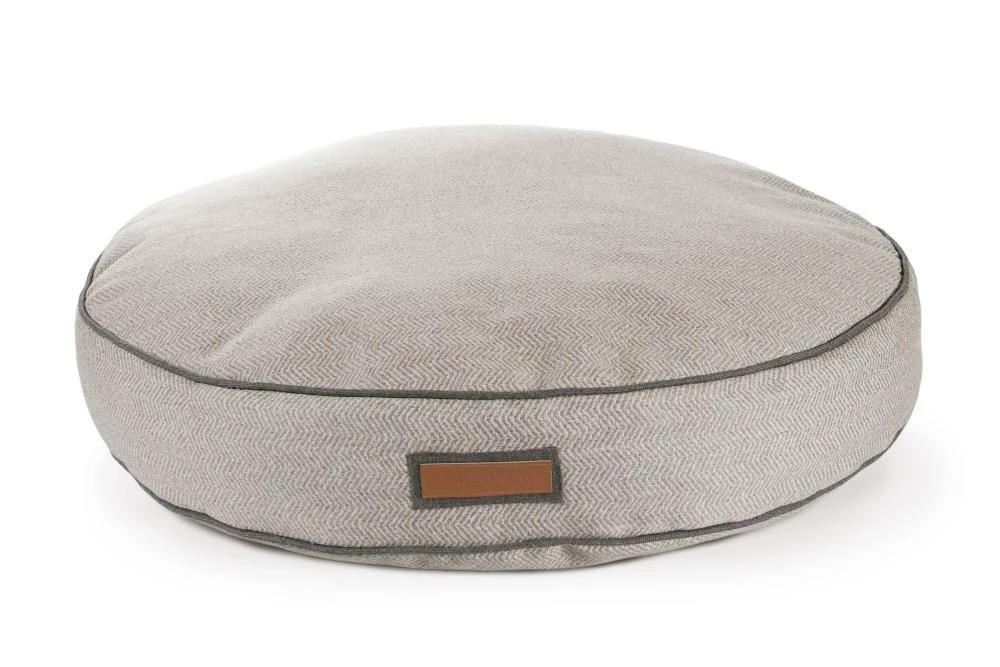 Promo ๐ The Houndry Pet Beds Foggy Feline Sunbrella Acrylic Fabric Round 24-in x 24-in ๐ Dog Bed (For Small) ๐