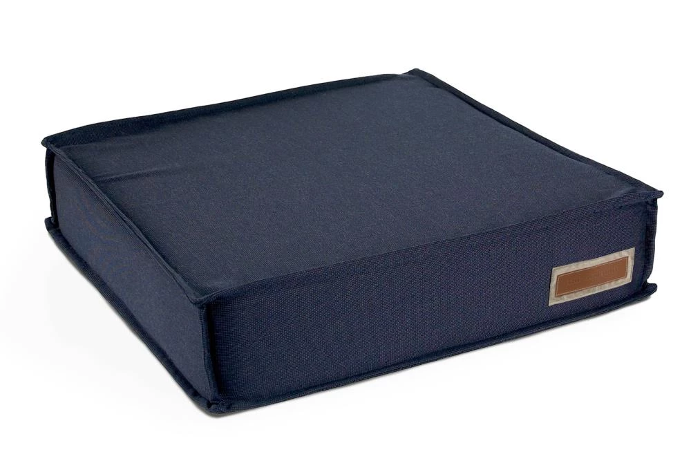 Promo ๐ฏ The Houndry Pet Beds Blue Barker Sunbrella Acrylic Fabric Rectangular 42-in x 31-in ๐ Dog Bed (For Large) ๐