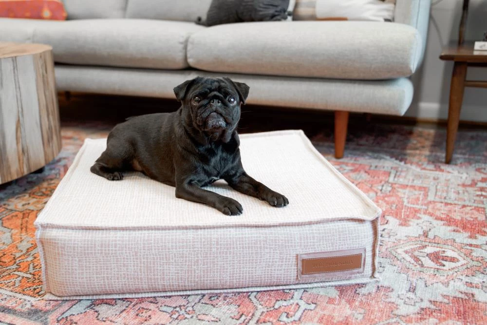 Budget 🎉 The Houndry Pet Beds Puppy Belly Pink Sunbrella Acrylic Fabric Rectangular 28-in x 28-in 🐶 Dog Bed (For Medium) 🎉 - Image 3