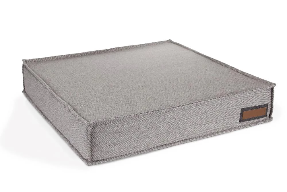 Buy ๐งจ The Houndry Pet Beds Foggy Feline Sunbrella Acrylic Fabric Rectangular 47-in x 36-in ๐ Dog Bed (For Large) โ