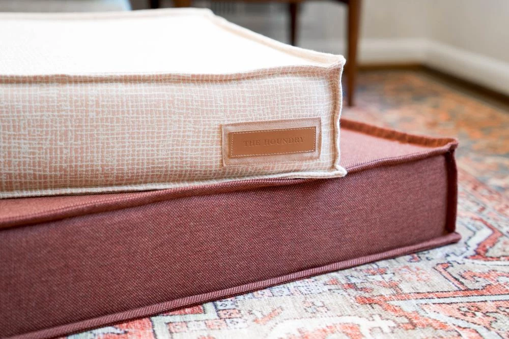 New 🔔 The Houndry Pet Beds Puppy Belly Pink Sunbrella Acrylic Fabric Rectangular 47-in x 36-in 🐕 Dog Bed (For Large) ❤️ - Image 5