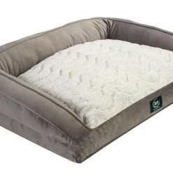 Brand new 🥰 Serta Pet Beds Gray Plush Polyester Rectangular 39-in x 29-in 🐶 Dog Bed 😀