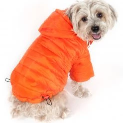 Buy ❤️ Pet Life Pet Clothing Lightweight Adjustable 'Sporty Avalanche' Pet 🧥 Coat Large (71- 90-lb)Orange 🐕 Dog/Cat 🧥 Coat 💯
