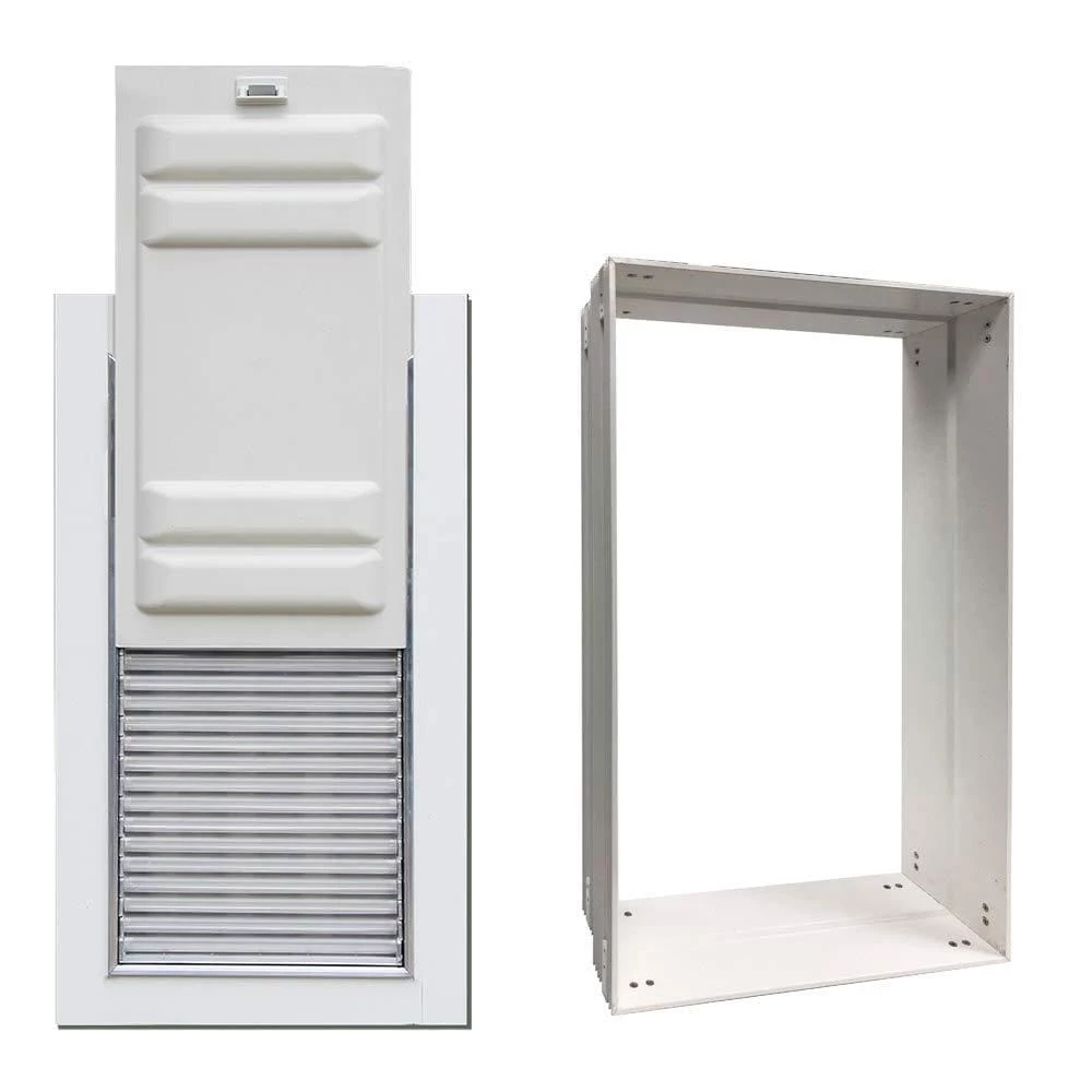 Cheapest ๐คฉ High Tech Pet Pet Doors Armor Flex Medium (26- 40-lb) Off White Aluminum Door or Wall Pet Door ๐งจ - Image 5