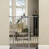 New 😀 Carlson Pet Products Pet Gates Tension-Mount Silver Metal Pet Gate 🔔
