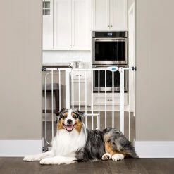 Buy 🛒 Carlson Pet Products Pet Gates Tension-Mount White Metal Pet Gate 🌟