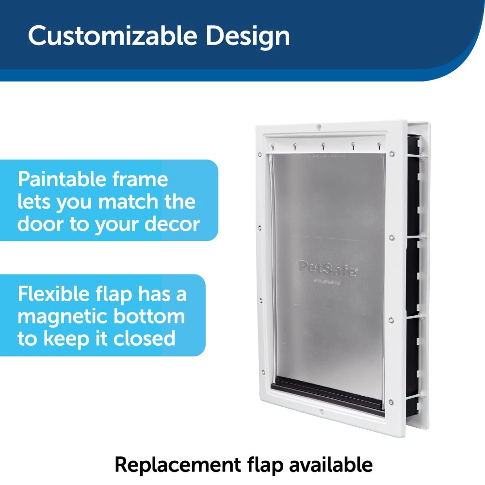 Best deal 🤩 PetSafe Pet Doors Plastic Pet Door Large (71- 90-lb) White Plastic Pet Door 🥰 - Image 3