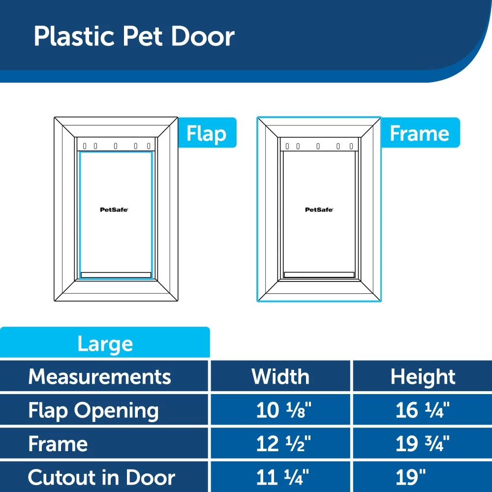 Best deal 🤩 PetSafe Pet Doors Plastic Pet Door Large (71- 90-lb) White Plastic Pet Door 🥰 - Image 6