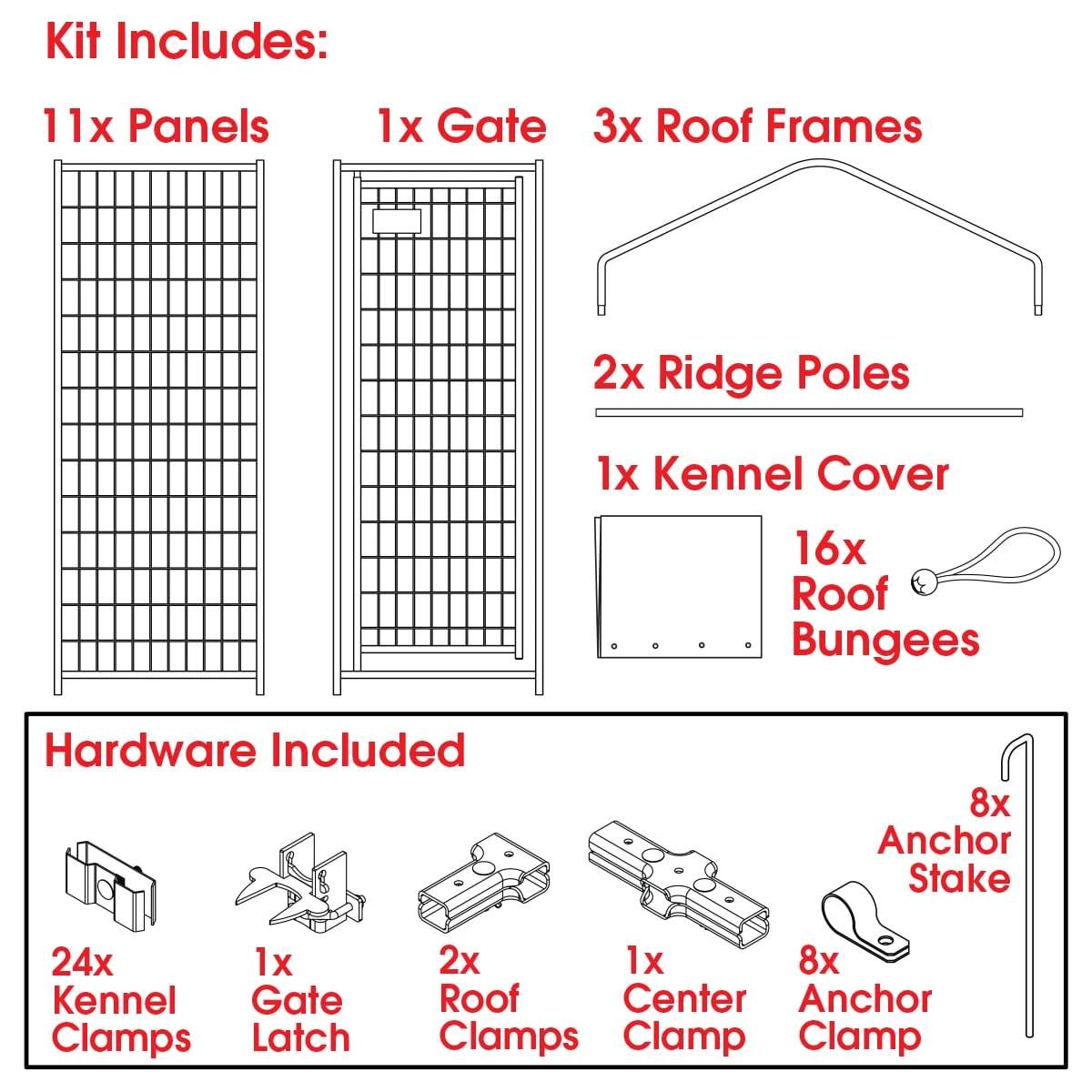 Buy ๐ Pet Sentinel Crates & Kennels 8-ft L x 4-ft W x 6-ft H Box Kit โ๏ธ - Image 3