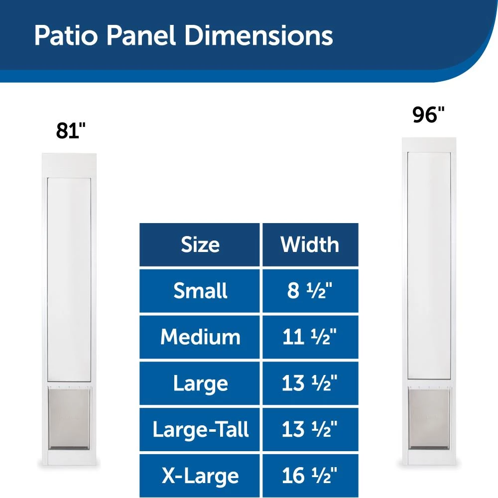 Top 10 🛒 PetSafe Pet Doors Patio panel Medium (26- 40-lb) Satin Aluminum Sliding Pet Door 👏 - Image 5