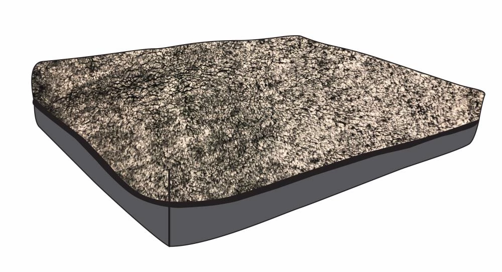 Deals ❤️ Precious Tails Pet Beds Two Tone Gray Sherpa Rectangular 35-in x 26-in 🐕 Dog Bed (For Medium) 😉