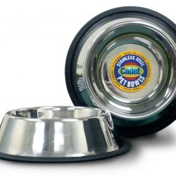 Coupon 😀 Cadet Food & Water Bowls Non-spill stainless steel pet bowl 64-oz Stainless Steel 🐶 Dog/Cat Food/Water Bowl (1 Bowls) 🤩