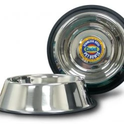 Best Sale 🔔 Cadet Food & Water Bowls Non-spill stainless steel pet bowl 32-oz Stainless Steel 🐕 Dog/Cat Food/Water Bowl (1 Bowls) 😀