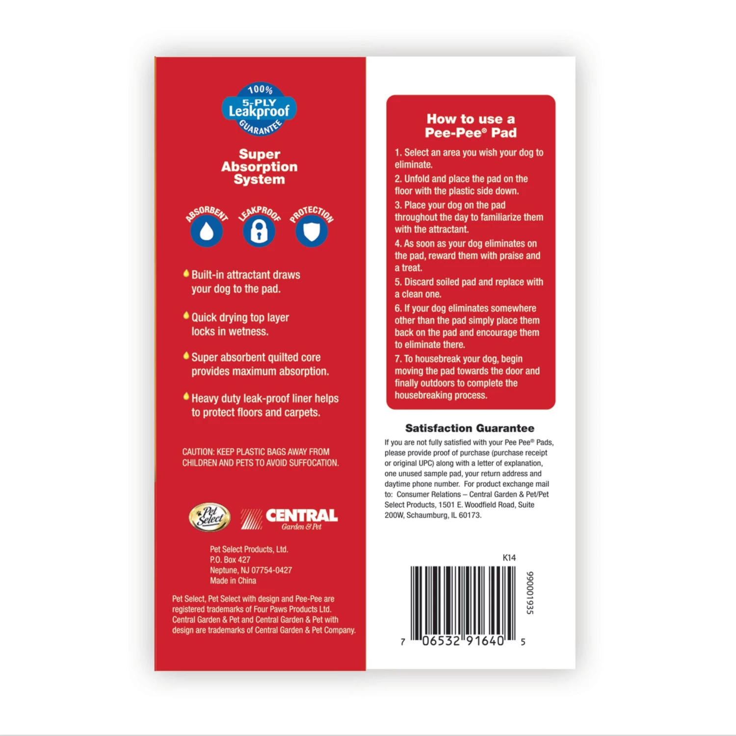 Cheap โ Pet Select ๐ฆฎ Dog Cleaning & Potty Training Pads, Non Woven Cloth ๐ - Image 6