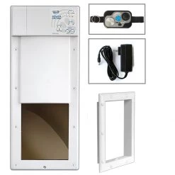 Coupon 🔥 High Tech Pet Pet Doors Medium (26- 40-lb) White Composite Door or Wall Pet Door 👍