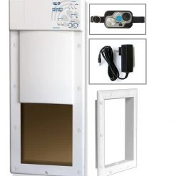 Deals ❤️ High Tech Pet Pet Doors Large (71- 90-lb) White Composite Door or Wall Pet Door ✔️