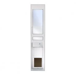 Wholesale 🤩 High Tech Pet Pet Doors Medium (26- 40-lb) White Composite Sliding Pet Door 😉
