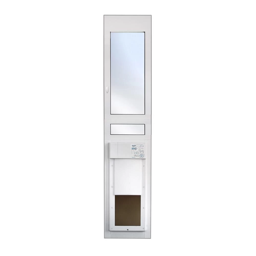 Wholesale ๐คฉ High Tech Pet Pet Doors Medium (26- 40-lb) White Composite Sliding Pet Door ๐