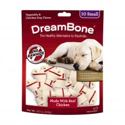 Outlet โ DreamBone Pet Treats Small Chews with Real Chicken No-rawhide Chews for ๐ถ Dog Chicken Flavor (10-Count) ๐