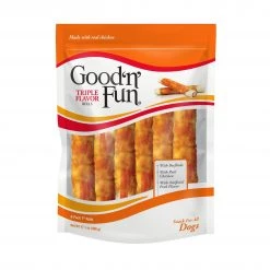 Flash Sale ๐ Good 'n' Fun Pet Treats Triple Flavor-Roll Rawhide Chews for ๐ Dog Chicken Flavor ๐ฅฐ