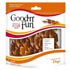 Top 10 ✨ Good 'n' Fun Pet Treats Triple Flavor Kabobs Rawhide Chews for 🐕 Dog Variety Flavor (36-Count) 🎉