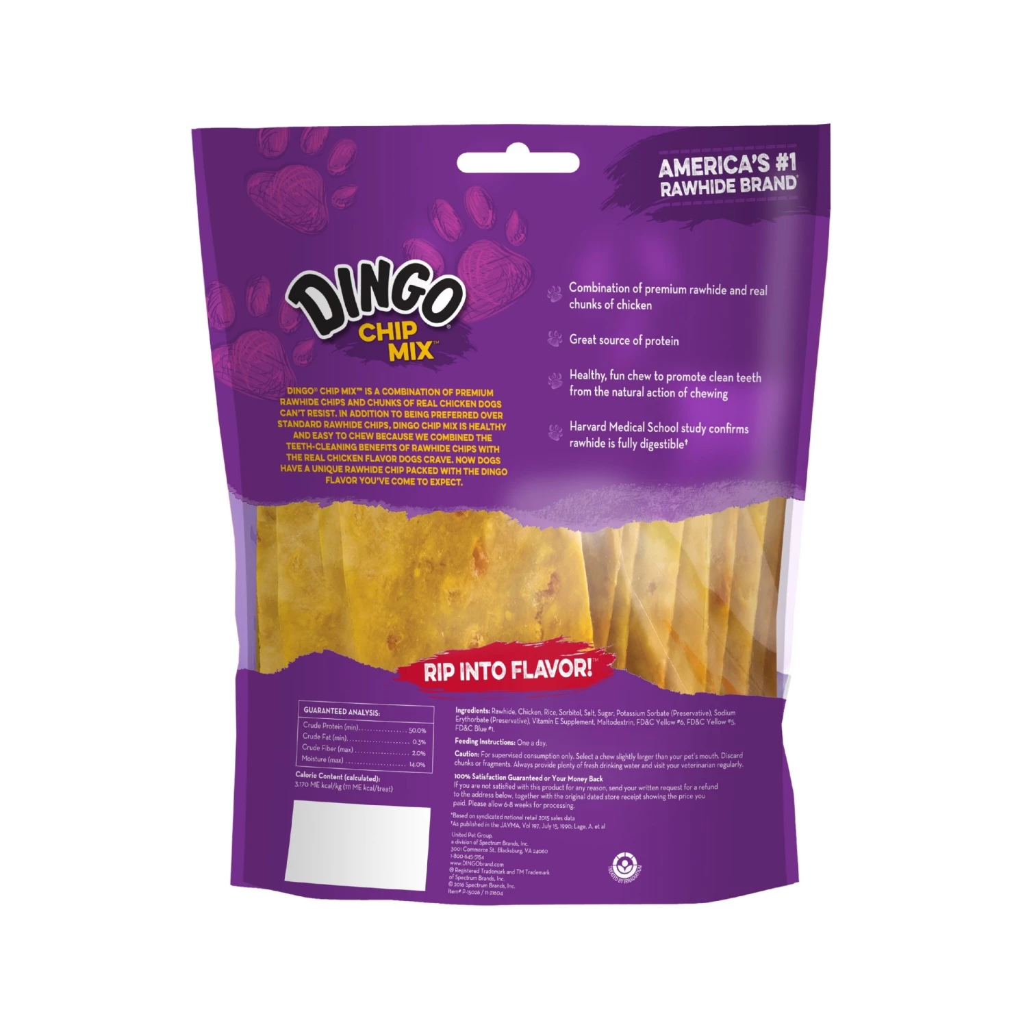New 🛒 Dingo Pet Treats Rawhide Mini Chip Mix Rawhide Chews for 🐕 Dog Chicken Flavor ⌛ - Image 3