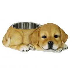New ๐ Exhart Food & Water Bowls Labrador, 14 by 5.5 Inches Labrador Bowl, MultiColor ๐ฅฐ