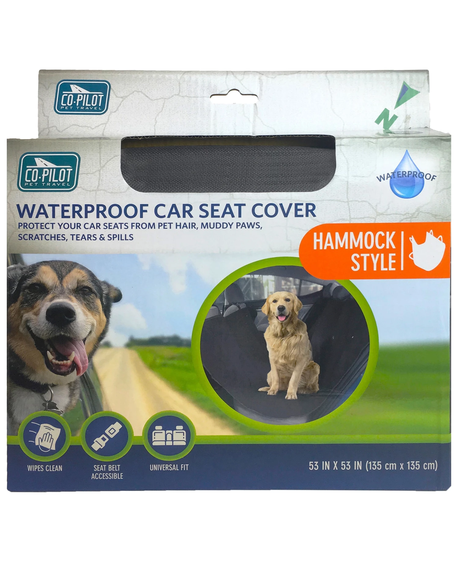 Wholesale ๐งจ Co-Pilot Pet Car Seats & Covers Water Resistant Hammock Style Car Seat Cover Base ๐