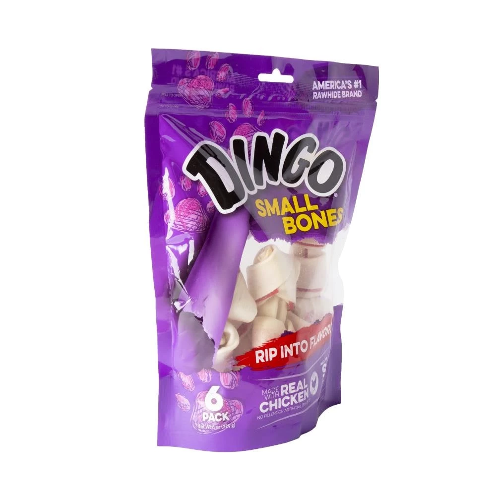 Outlet ๐ฏ Dingo Pet Treats Dingo Rawhide Small Bones Rawhide Chews for ๐ถ Dog Chicken Flavor ๐ - Image 2