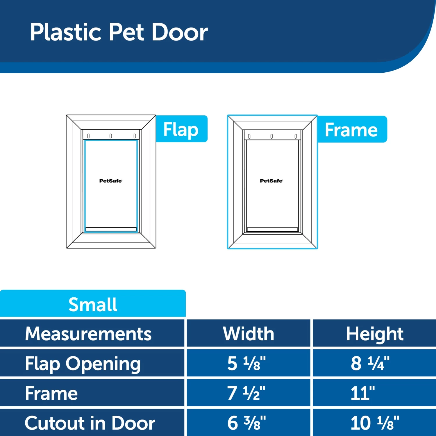 Hot Sale 😀 PetSafe Pet Doors Plastic Pet Door Small (25-lb or Less) White Plastic Door or Wall Pet Door 🥰 - Image 6