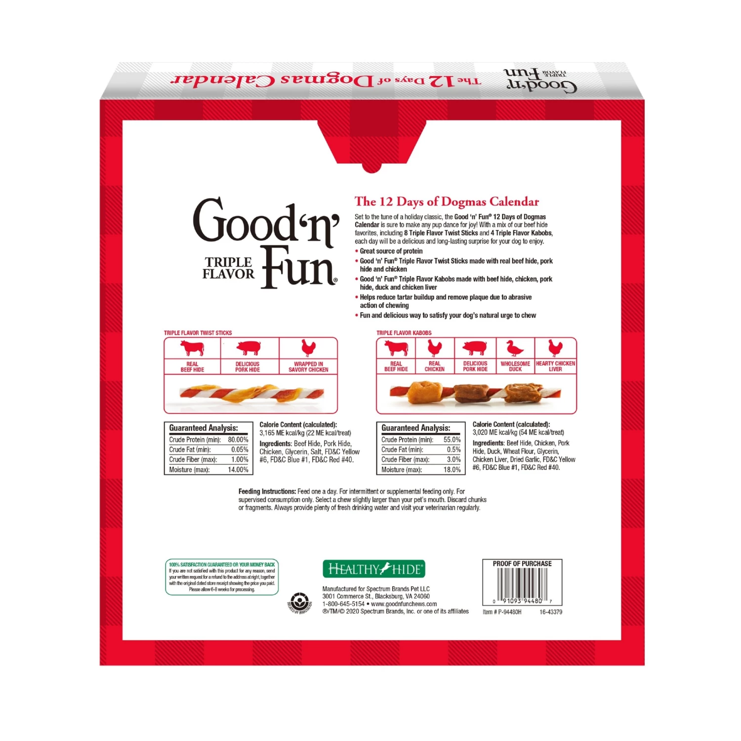 Coupon โจ Good 'n' Fun Pet Treats 12-Day of ๐ Dogmas Calendar Rawhide Chews for ๐ Dog Variety Flavor (12-Count) โจ - Image 2