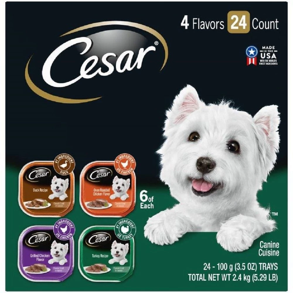 Top 10 ๐ฅ Mars Pet Care Pet Food Cesar Canine Cuisine Poultry Variety Pack 24/3.5-oz ๐ฅ