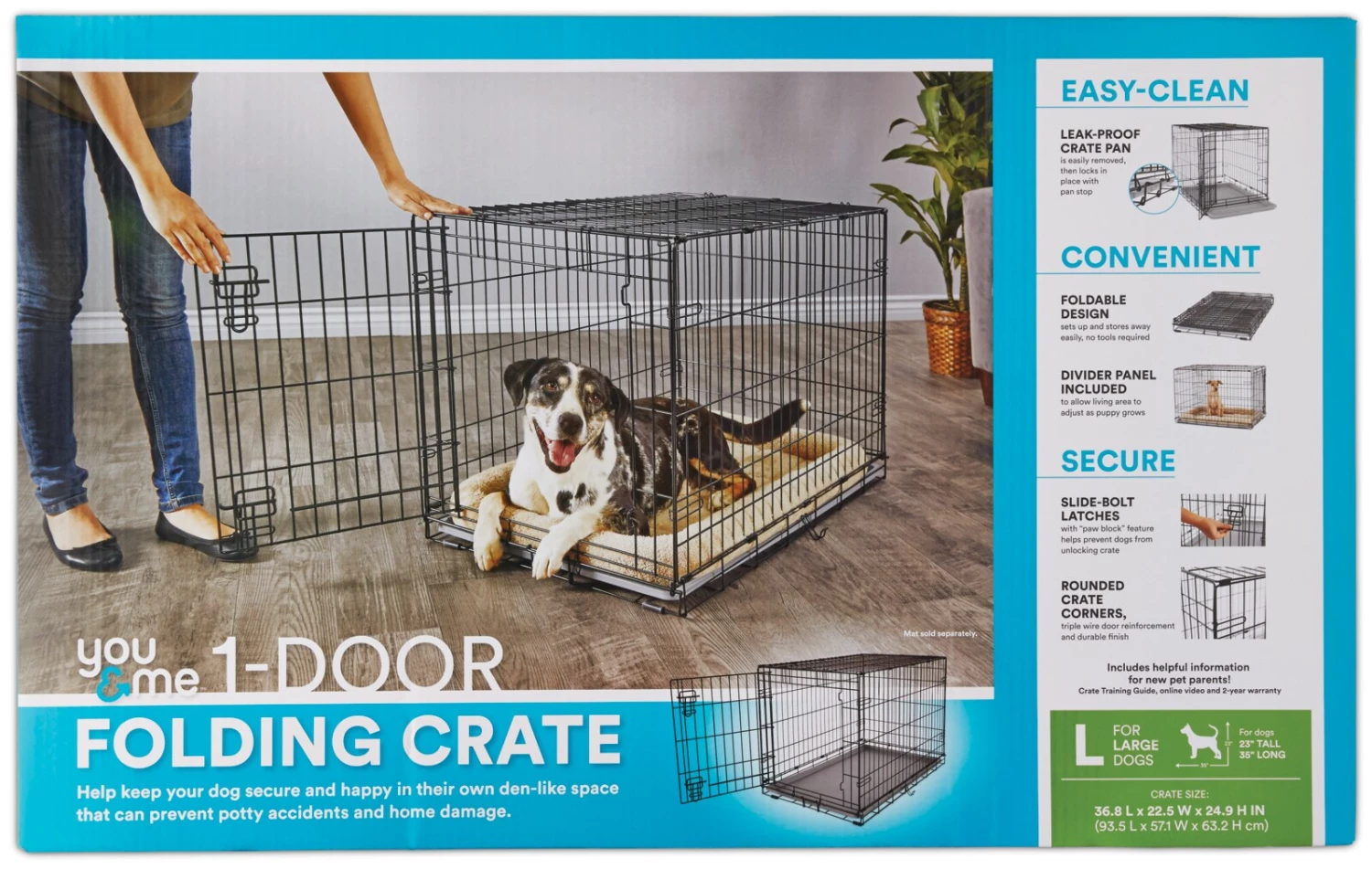 Outlet 🥰 You & Me Crates & Kennels 36-ft L x 22.5-ft W x 24.9-ft H 🐕 Dog Crate ❤️ - Image 6